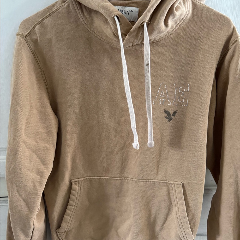STAINED American Eagle Outfitters Tan Hoodie for Men